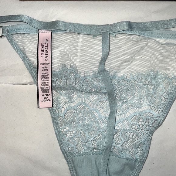 Victoria's Secret Lace & Mesh VString THONG Panty XL - Picture 10 of 11